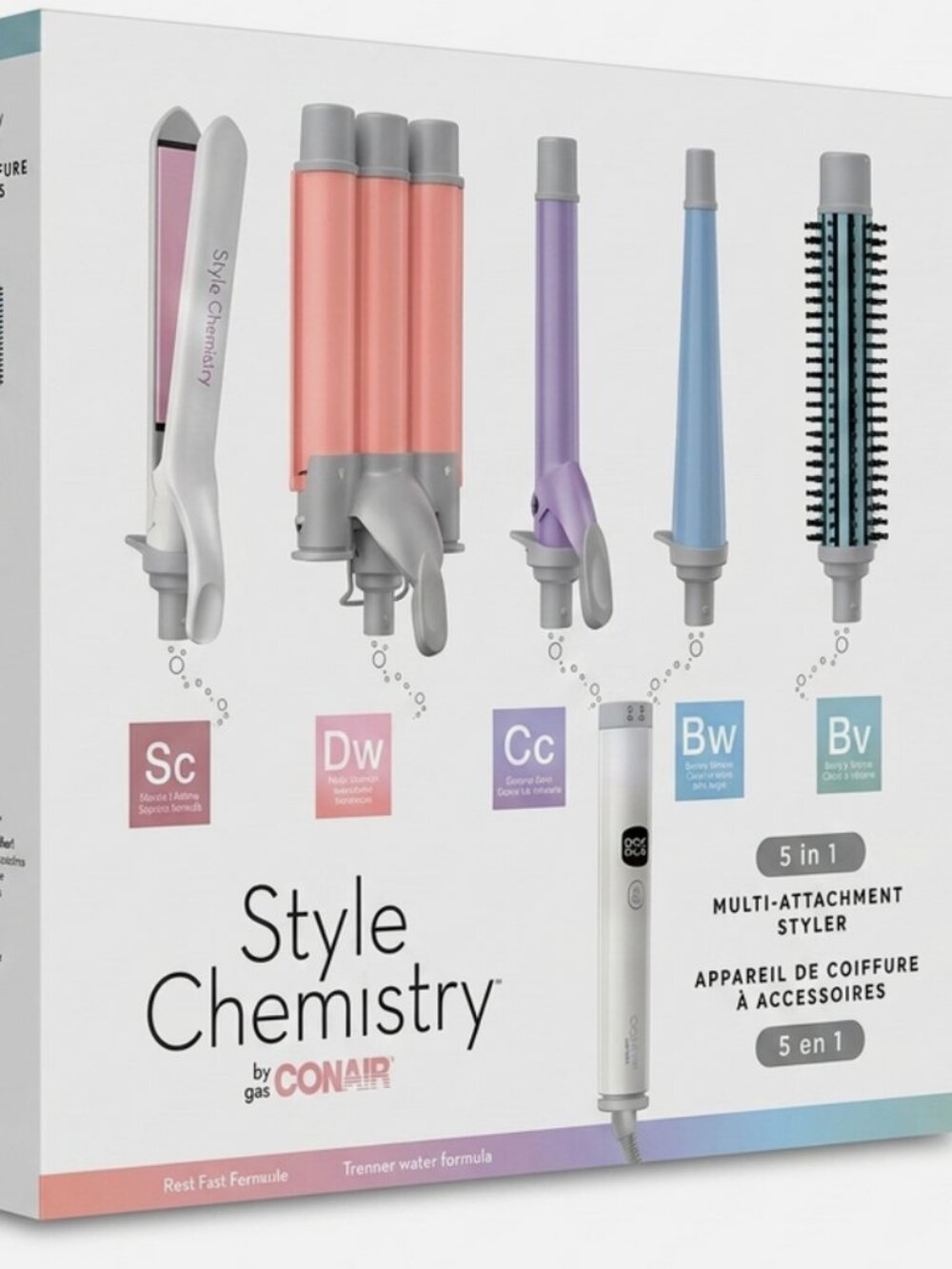 Conair Style Chemistry 5-in-1 Multi Attachment Styler – All-in-One Hair Styling